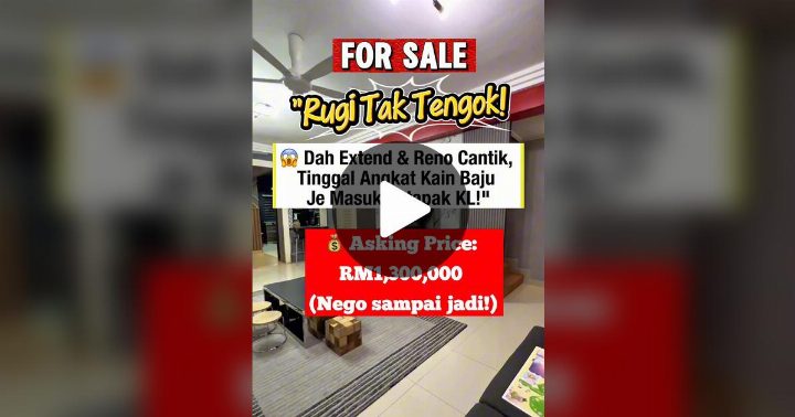 Idaman Keluarga Besar: Teras 3 Tingkat Setapak Ria Ada Tanah Tepi!